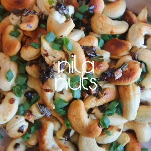 Healthy salad topped with crunchy Netaji Cashew Nuts for extra flavor”