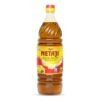 "1-litre PET bottle of Netaji Netaji Kacchi Ghani Mustard Oil with yellow label and red cap, featuring branding and mustard oil details on the front.
