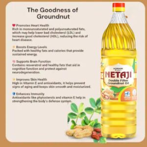 Netaji Double Filtered Groundnut Oil Benefits