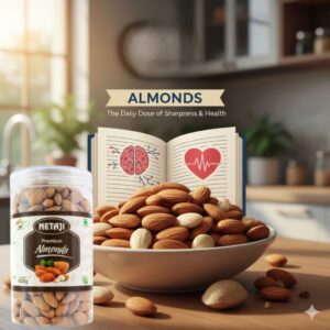 Netaji Almonds rich in nutrients for brain health and daily nutrition