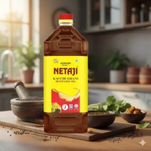 Pure Netaji Mustard Oil used for Indian cooking