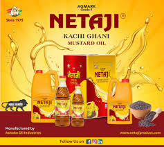 Netaji Kacchi Ghani Mustard And double Filtered Groundnut Oil Manufactured by Ashoka Oil Industries