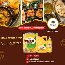 Netaji Double Filtered Groundnut Oil good for health and heart